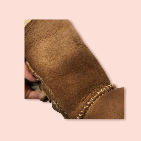 UGG Chestnut Bailey Bow Faux Sheepskin Boots 9 Tod - Picture 7 of 10